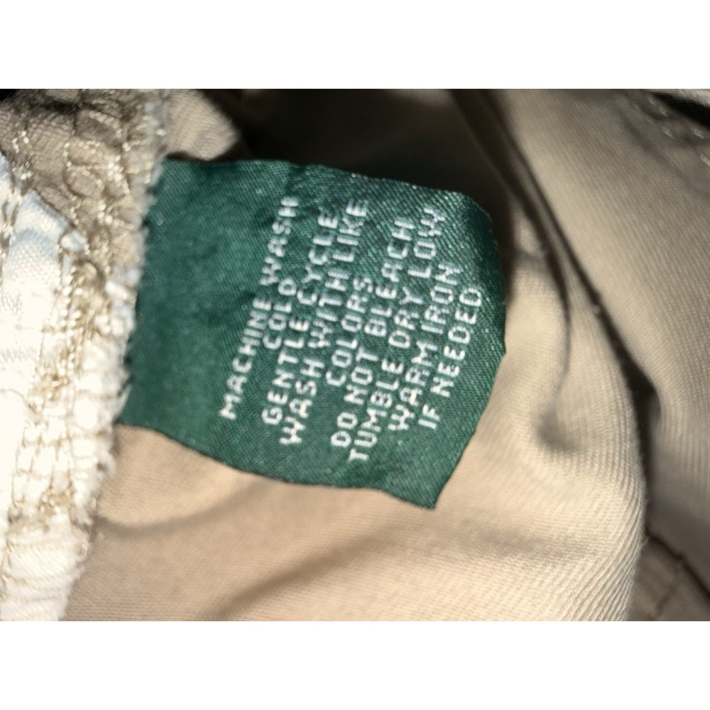 RALPH LAUREN LRL Jean Co. Classic Midcalf Khaki Tan Cotton Cropped Pants 20W - Picture 10 of 11
